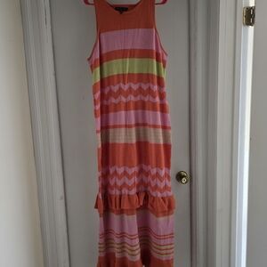 Eloquii Warm Orange Knit Dress